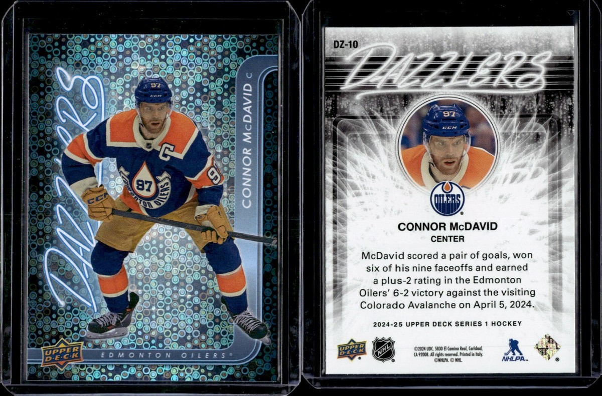 2024-25 Upper Deck Series 1 Blue Dazzlers #DZ-10 Connor McDavid | eBay