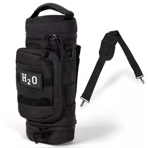 Orca Tactical Molle Water Bottle Pouch Military H2O Holder Hiking Gear Pack Bag
