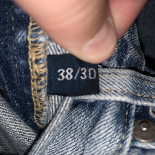 Polo Ralph Lauren uomo 38x30 jeans vintage invecchiato denim leggero made in USA - Foto 5 di 8