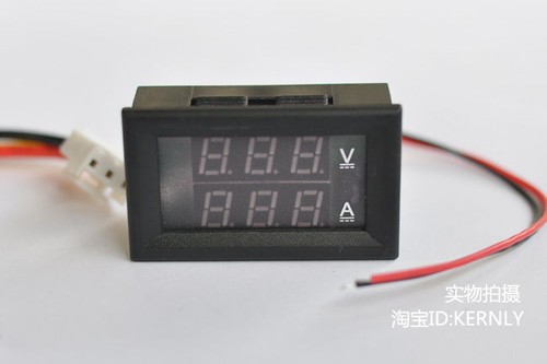 DC 300V 100A + Shunt Digital LED Voltmeter Amperemeter Panelmeter 12v/24v Auto - Bild 2 von 7