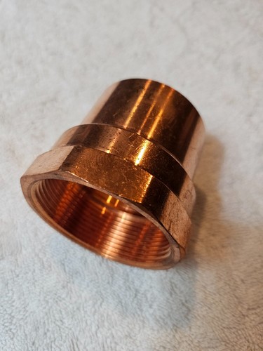 2โ WROT COPPER (STREET) FIT x Female NPT ADAPTER Pressure Fitting / FACTORY NEW