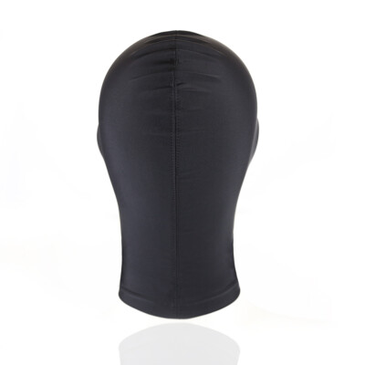 Men Women Breathable Face Cover Latex Shiny Headgear Hood Mask Cosplay Costume e