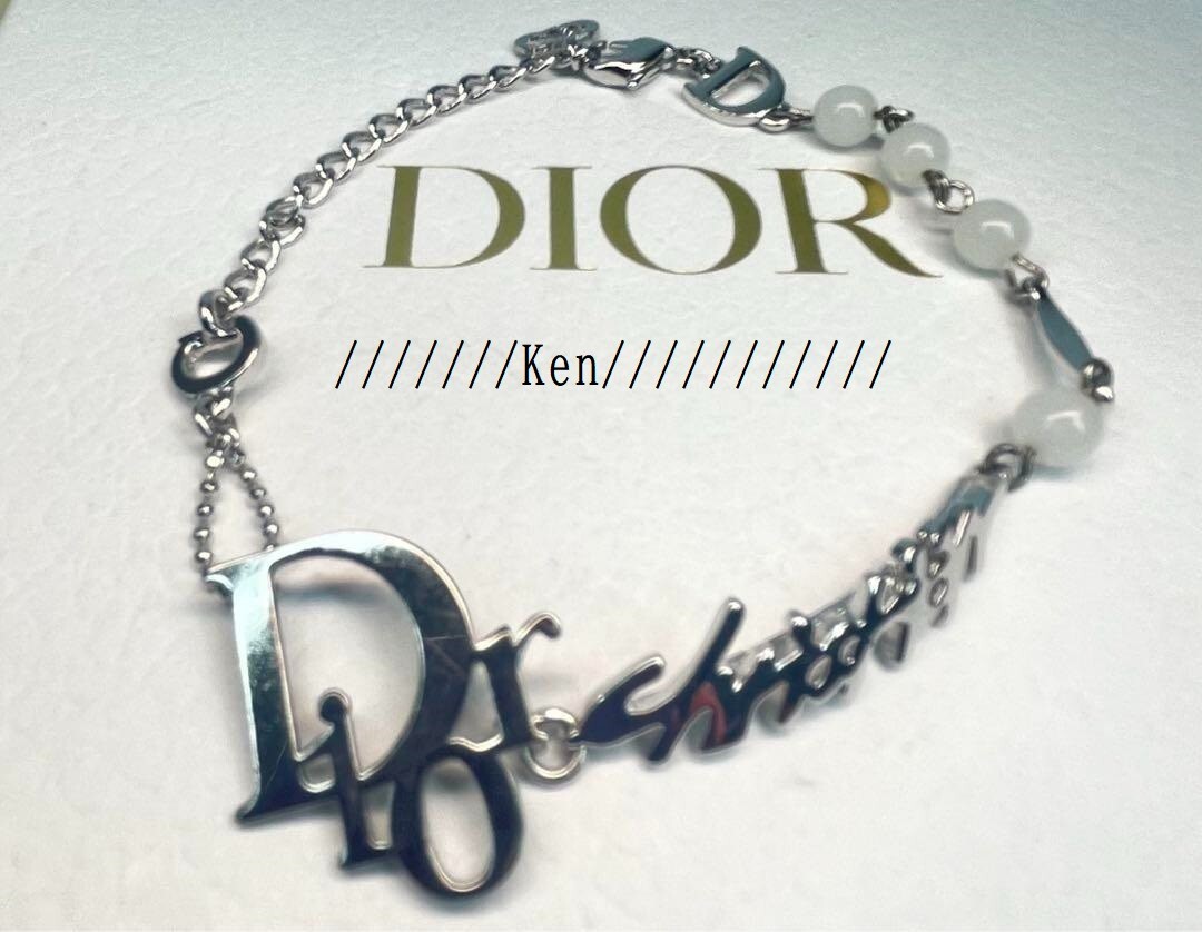 アクセサリー Vintage Christian Dior CD Logo Bracelet Christian Dior women accessory vintage bracelet gold color
