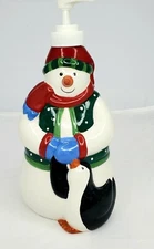 Snowman And Penguin By Coco Dowley Lotion Sanitizer Dispenser/Holder