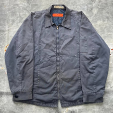 Vintage Red Kap Faded Distressed Work Mechanic Bomber Jacket