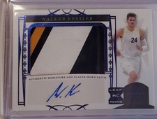 Walker Kessler 2023 Leaf Trinity Basketball Auto Autograph Patch XRC #14/40