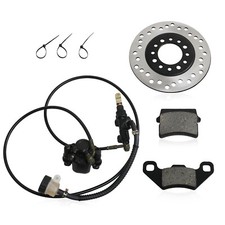 Hydraulic Rear Brake Caliper Pad Assembly Rotor Brake Pad for 150 250cc Go Kart