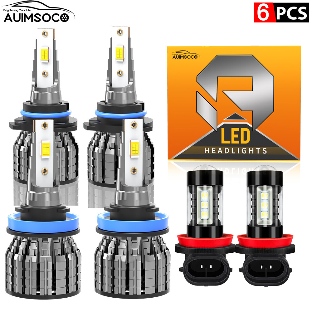 For Lexus GX460 20102013 6500K LED Headlight Hi/Lo Beam + Fog Light 6