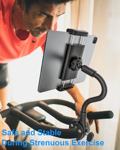 Schwanenhals Spinning Bike Tablet Halterung Laufband Tablet Halter Fitnessstu... - Bild 8 von 9