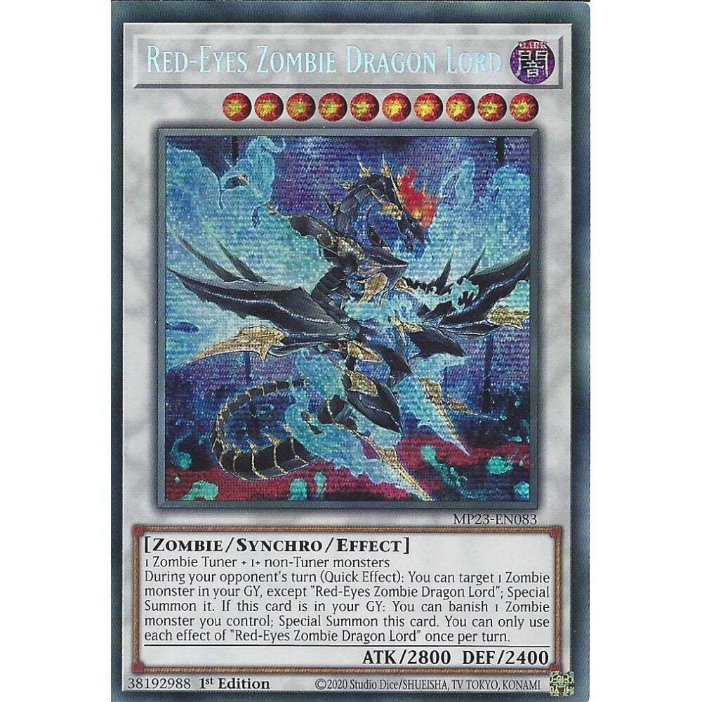 MP23-EN083 Red-Eyes Zombie Dragon Lord : Prismatic Secret Rare
