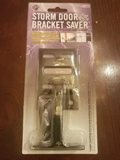 Storm Door & Bracket Saver w/Replacement Door Closer Jamb Bracket - Black - 
