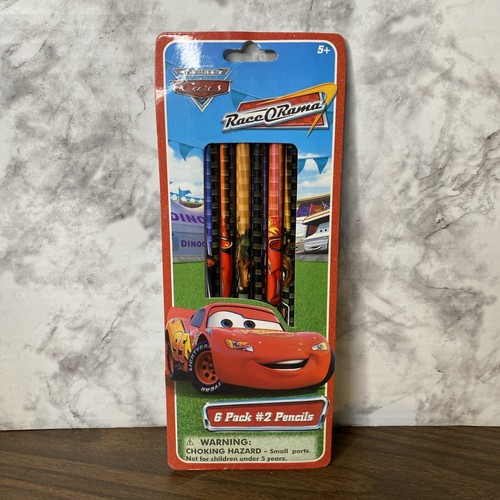 Disney Pixar The World Of Cars RaceORama Office Supplies 6 Pack Pencils 3 prints - Picture 2 of 6