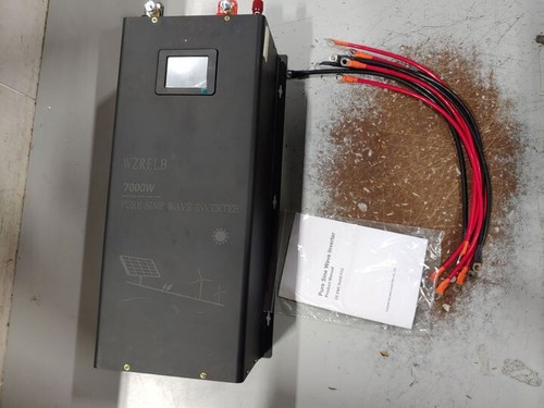 Defective 24VDC Split Phase Pure Sine Wave Inverter 7000W 120/24AC Home RV Car