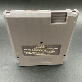 Bad Dudes Nintendo (NES, 1989) Data Beast TESTED Cartridge & Sleeve Only