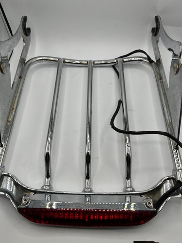 Genuine Harley Davidson Detachable Chrome LED Luggage Rack 2012 Street Glide - Picture 9 of 9