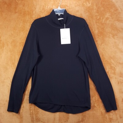 OUR LEGACY Mens Shirt Size 48 Black Pullover BEND TURTLENECK 