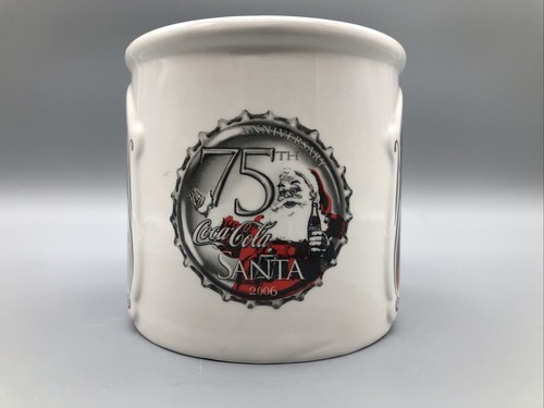 Christmas Mug Coca-Cola Santa 75Th Anniversary 2006 Soup Coffee Large 24 Ounce - Picture 2 of 8