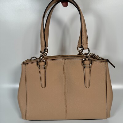 なぎお様　coach クリスティー　美品　F57523 Coach Crossgrain Leather Mini Christie Carryall F57523 Beechwood