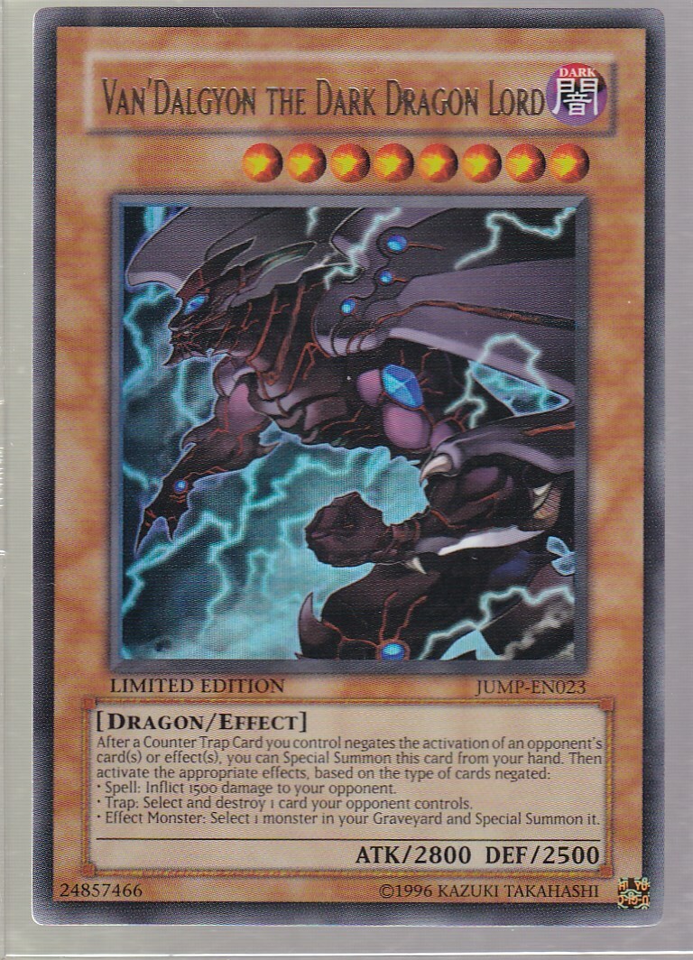 YUGIOH! VAN' DALGYON THE DARK DRAGON LORD - ULTRA RARE LIMITED ED
