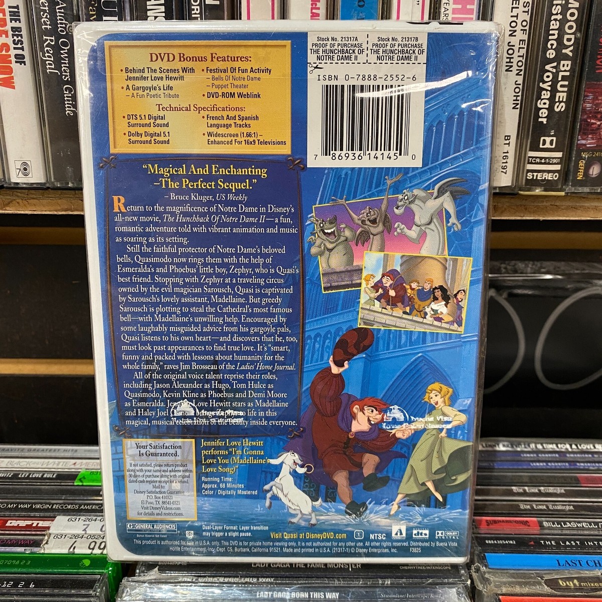 THE HUNCHBACK OF NOTRE DAME II [DVD, NEW]