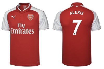 Trikot Puma Arsenal London 2017-2018 Home - Sanchez 7 I Heim PL Gunners