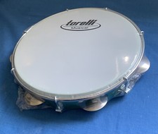 10" TAMBOURINE NYLON HEAD INJECTED PLASTIC GREEN BODY PANDEIRO CAPOEIRA