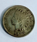 1906 Indian Head Cent Penny AU Condition  #523