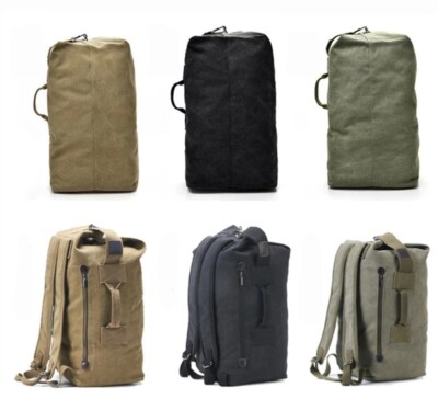Unisex Großer Rucksack, Reisetasche, Bergsteigen, Leinwand, Schultertasche