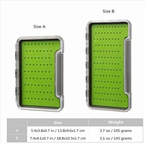 Fly Box Magnet Foam Compartment Fly Fishing Box Fly Hooks Silicon Large Small