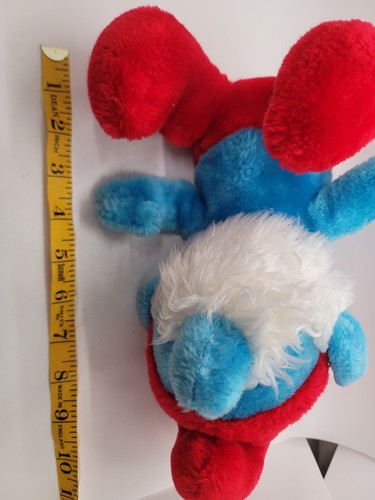 Vintage Ganz Bros Peyo 1979 Plush Papa Smurf Stuffed Toy - 第 7/8 張圖片