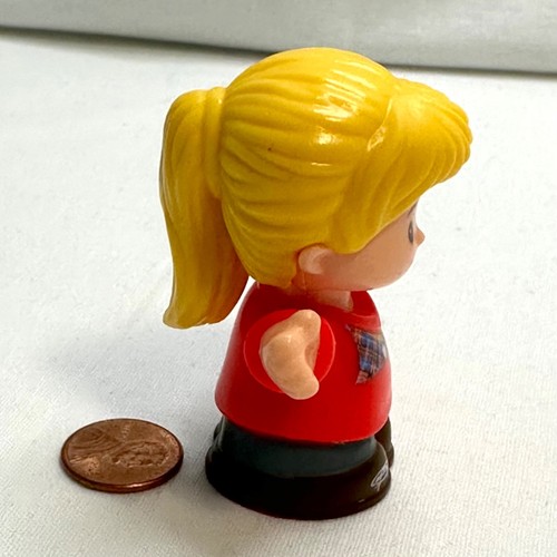 Little People Help A Friend Teal Pickup Truck & Bionda Ragazza Figura Fisher Price - Foto 16 di 17