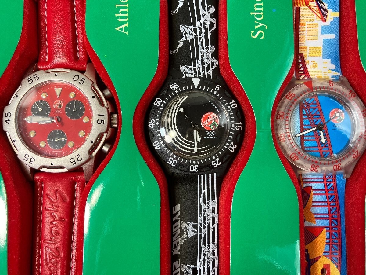スウォッチ　swatch　シドニーオリンピック コカ・コーラ 時計セット 5本 スウォッチ swatch シドニーオリンピック コカ・コーラ 時計