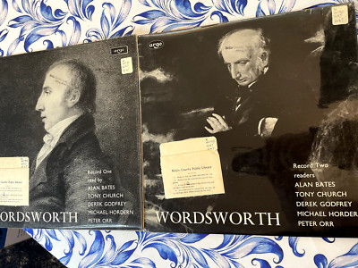Wordsworth Records 1 & 2, Vinyl, 1963, Complete with inserts, Ex-Library, Spoken