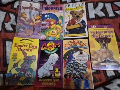 Sealed Cartoon VHS Lot Collection Builder Easter Casper Timeless Tales Lot