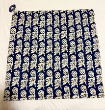 John Robshaw Textiles Blue Patterned Decorative Pillow Case 26x26in NWT