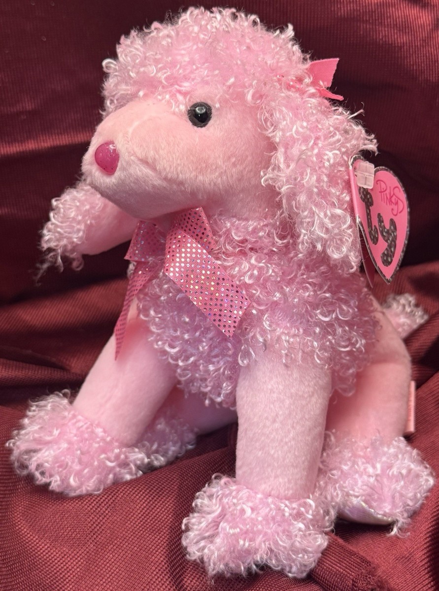 Ty Pinkys Beanie Pinky Poo Pink Poodle MWMT 2004 Retired HTF 6