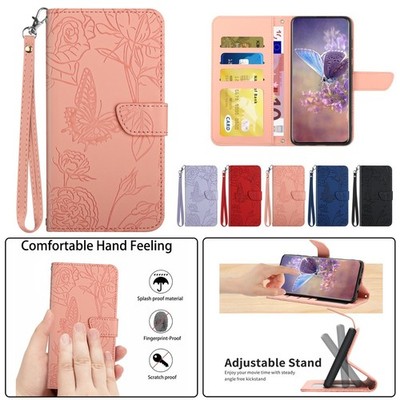 For Samsung Galaxy Note 20 Ultra 10+ Butterfly Pattern ID Card Wallet Phone Case