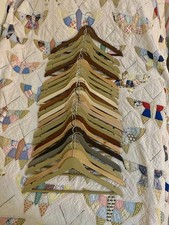 Lot Of 24 Wooden Hangers
