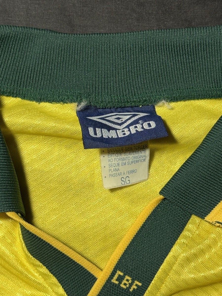 【激レア】UMBRO ブラジル代表94Wカップ Hユニフォーム レオナルド#16 値下げ交渉 1995・96年 ブラジル代表 #10 レオナルド UMBRO/アンブロ