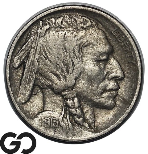 1913-D Buffalo Nickel Type 1