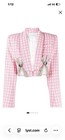 Area Pink Deco Bow Slit Cropped Blazer — photo 2