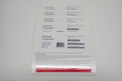 Microsoft Windows 10 Pro 64bit 22H2 DVD English OEI Product Key Media (5-Pack)