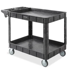 OPEN BOX - Utility Service Cart with 2-5" Swivel Wheels, 2 Shelves, 550lb.