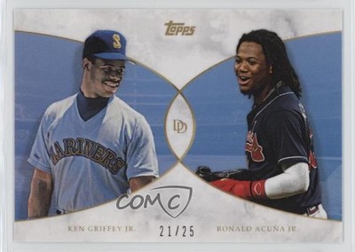 2021 On Demand Dynamic Duals Blue 21/25 Ken Griffey Jr Ronald Acuna #1 HOF 1cc7