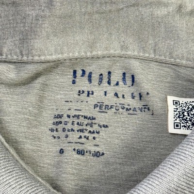 Polo Ralph Lauren Performance Polo Shirt Mens Large Gray Short