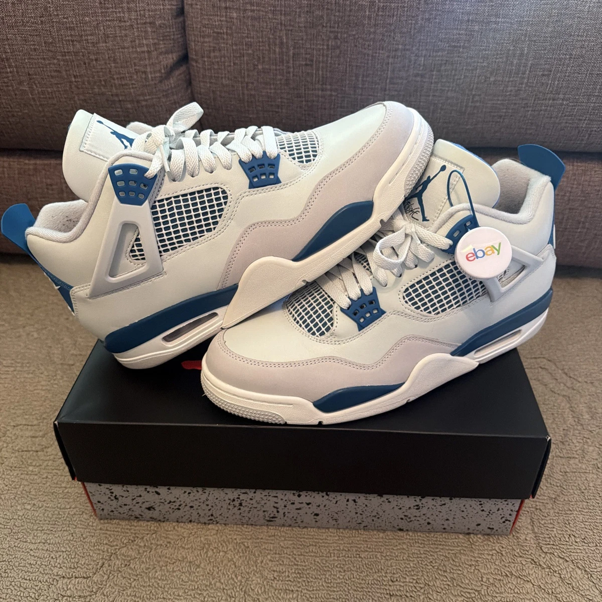 Jordan 4 Retro Blue for Sale - Authenticity Guaranteed - eBay