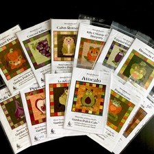 Garden Patch Cat Applique Pattern Scrap Friendly Select Option Sold Individually