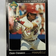 Pinnacle 1993 Ozzie Canseco Rookie #272 St. Louis Cardinals Baseball Card. rookie card picture
