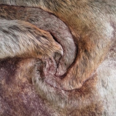 Super Luxus Kunstfell Stoff Material - Patchwork Fuchs