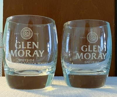  2 Glen Moray Distillery Single Malt Scotch Whisky  Old Fashioned Glasses